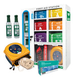 First Aid Station with Defibrillator and 6 Modules