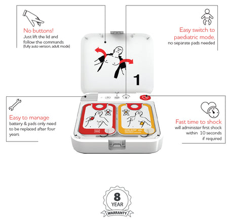 LIFEPAK CR2 Fully-Automatic Defib - Cabinet Bundle
