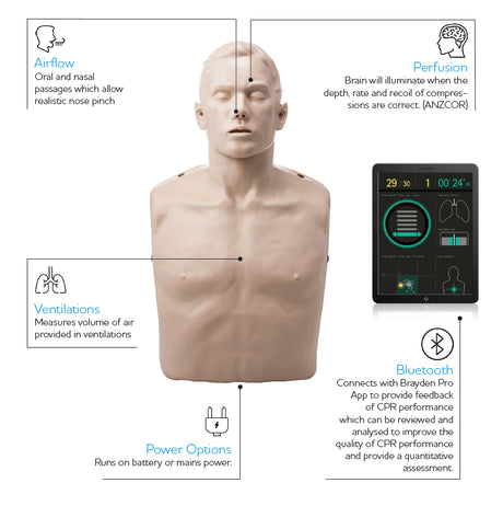 Brayden Pro CPR Manikin - Bluetooth Connectivity
