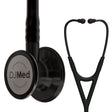 Cardiology Stethoscope Dual Head - Black & Black