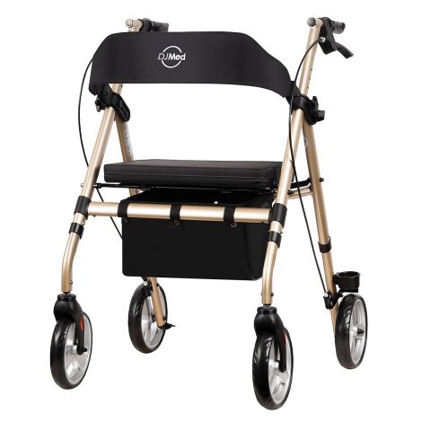 Classic Rollator Mobility Walker Champagne