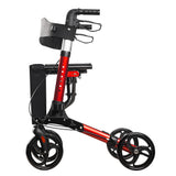 Euro Walker - 4 Wheeled Rollator Walker - Red