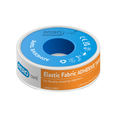 Elastic Fabric Adhesive Tape 1.25cm x 2M (9/Pk)