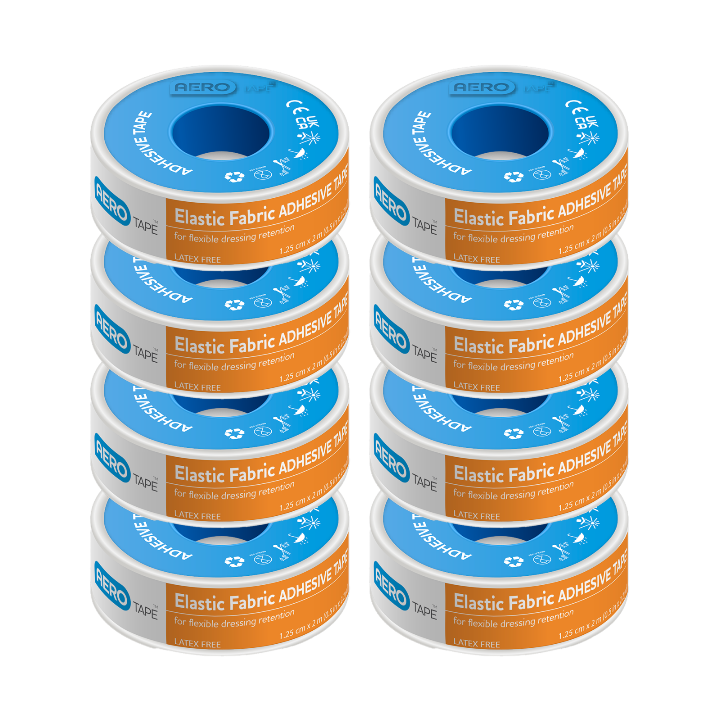 Elastic Fabric Adhesive Tape 1.25cm x 2M (9/Pk)