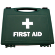 Small Green Plastic First Aid Cases 27 x 20 x 4cm