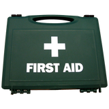 Small Green Plastic First Aid Cases 27 x 20 x 4cm