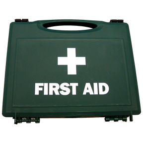 Small Green Plastic First Aid Cases 27 x 20 x 4cm