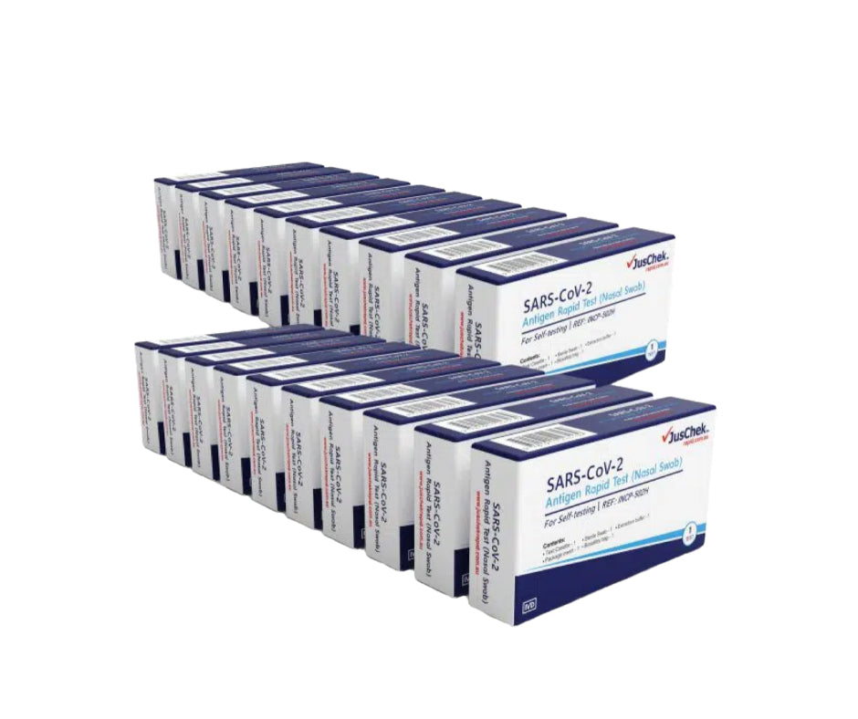 JusChek Rapid Antigen Test RATs Nasal – 125 Tests