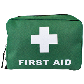 Small Green First Aid Bag 21 x 15 x 7.5cm