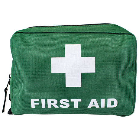 Small Green First Aid Bag 21 x 15 x 7.5cm