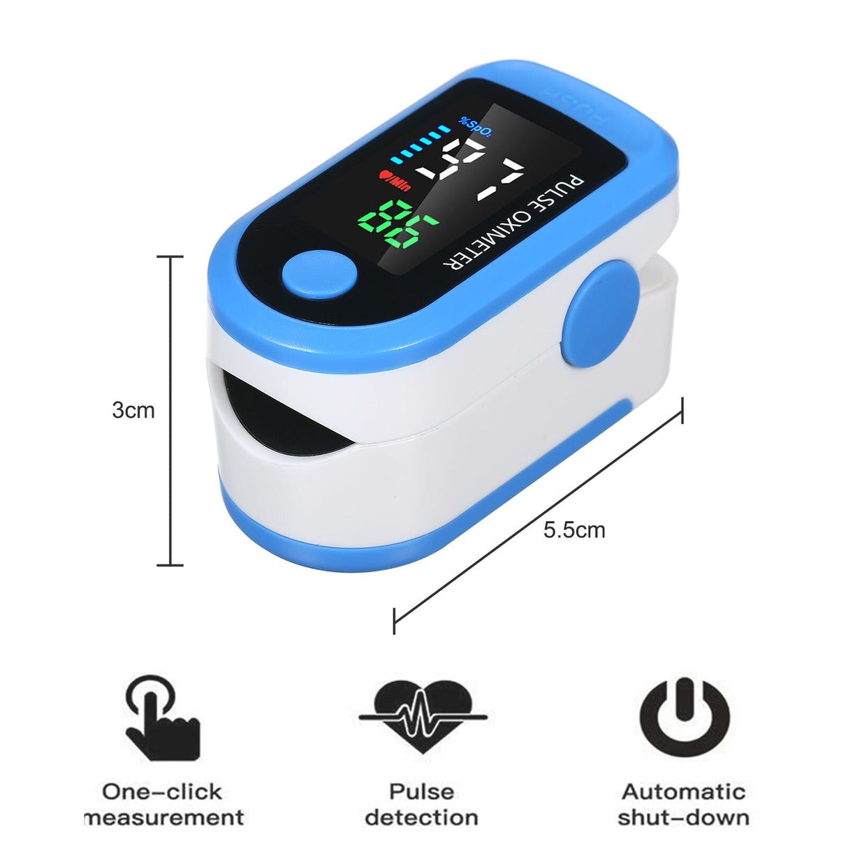 Professional Fingertip Pulse Oximeter 6 Pack