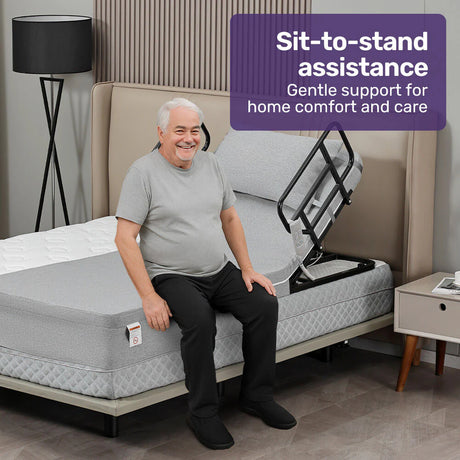 Electric Adjustable Bed with Power Lift - Back & Leg Control