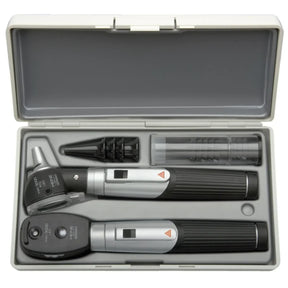 HEINE Mini 3000 Diagnostic Set XHL With 2 Handles In Hard Case 