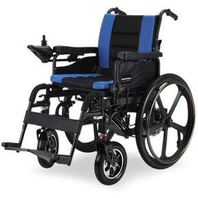 Folding Electric Wheelchair – 24" Wheels, Up to 130kg Load