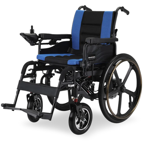 Folding Electric Wheelchair – 24" Wheels, Up to 130kg Load