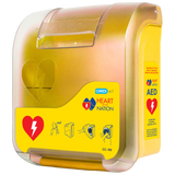 CARDIACT Alarmed AED Cabinet Yellow - 41 x 33 x 19cm