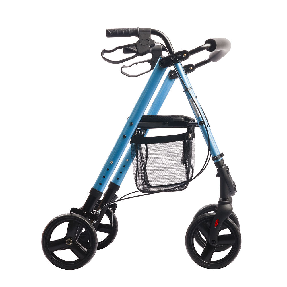 Lightweight Classic Rollator Walker - Blue