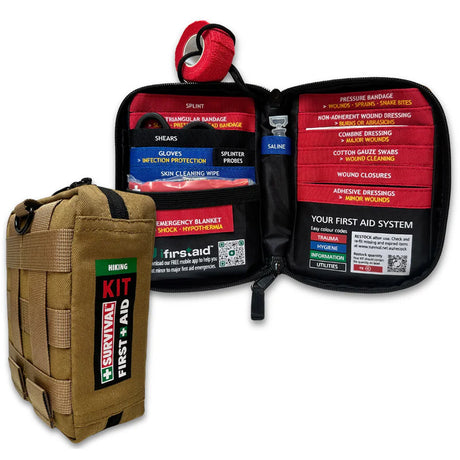 SURVIVAL Hiking PLUS First Aid Kit Bundle
