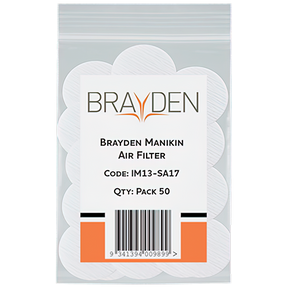 BRAYDEN Manikin Air Filter – Adult Pack/50