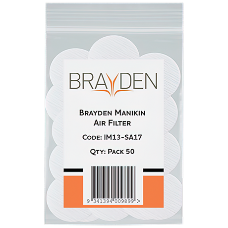 BRAYDEN Manikin Air Filter – Adult Pack/50