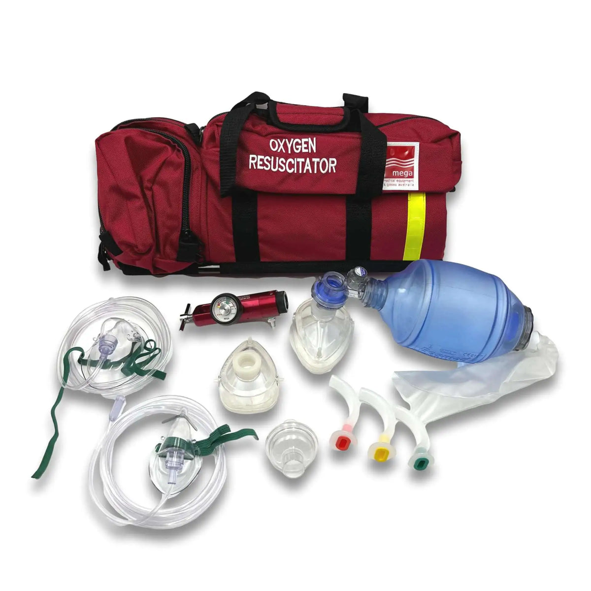 Red Oxygen Resuscitation Kit - Deluxe Kit – First Aid Supplies Australia