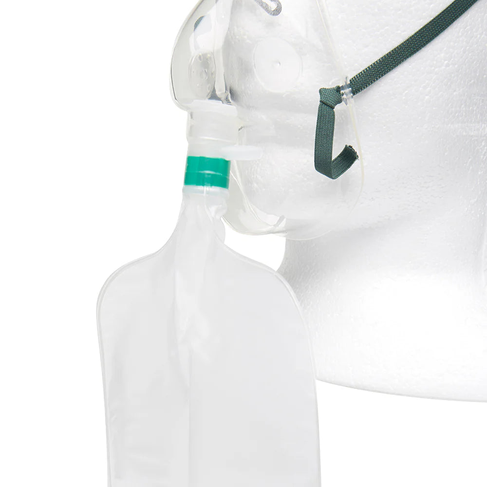 Adult Non-Rebreather Oxygen Mask with 2.1m Tubing 100/Pk
