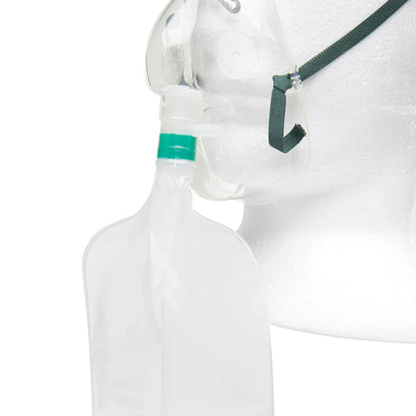 Adult Non-Rebreather Oxygen Mask with 2.1m Tubing 100/Pk