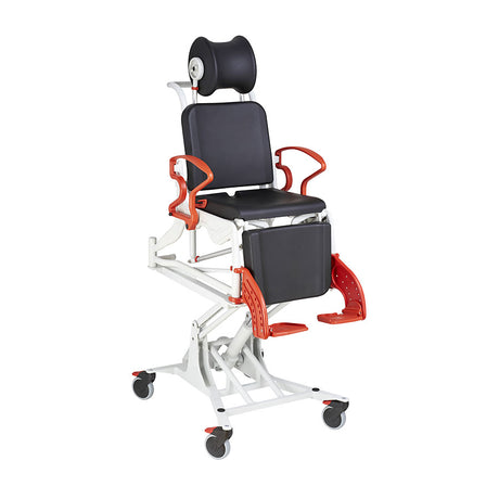 Rebotec Phoenix Multi - Tilt-in-Place and Pneumatic Lift Commode Shower Chair - Blue