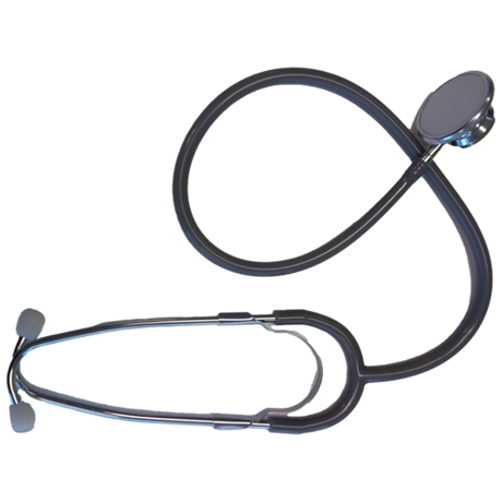 Stethoscope Dual Head Economy Black/Silver