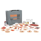 TraumaSim Advanced Trauma Moulage Kit (24 Silicone Wounds, Professional Simulation Kit)