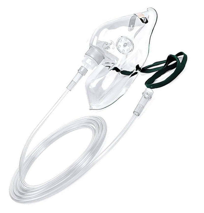 Adult Oxygen Mask with 2.1m Tubing 100/pk