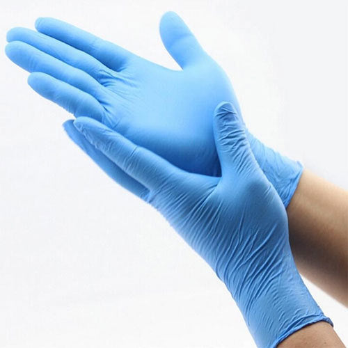 MEDIUM Handicare Blue Nitrile Powder Free 100 5/Pk