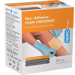 Non-Adhesive Foam Dressing 10 x 10cm Box/10