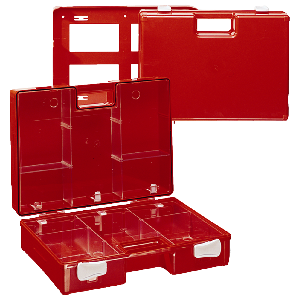 Orange Waterproof First Aid Case with Holder