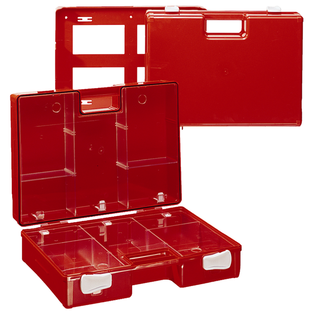 Orange Waterproof First Aid Case with Holder