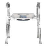 Over Toilet Aid with Soft Seat – Adjustable Bathroom Support Frame