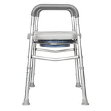 Over Toilet Aid with Soft Seat – Adjustable Bathroom Support Frame
