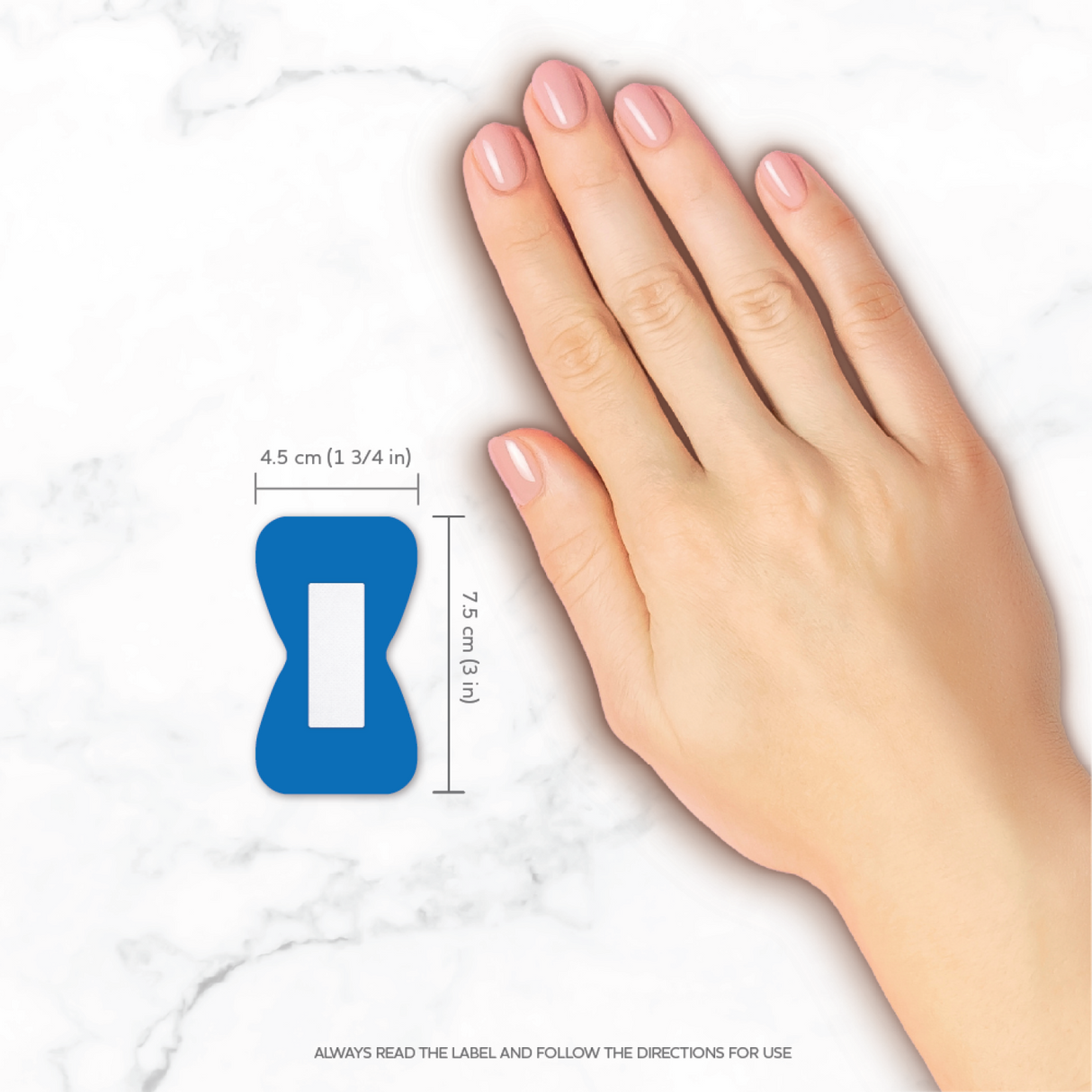 Premium Detectable Fingertip Dressing 7.5 x 4.5cm Box/25