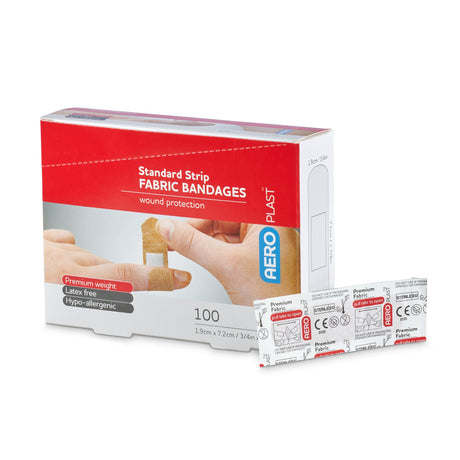 Premium Fabric Bandages - Standard Strip x 100