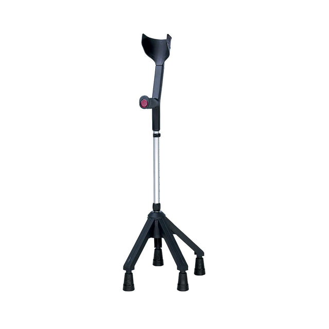 Rebotec Quadro - Quad Forearm Crutch - Black, Single