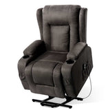 Artiss Lift Recliner Chair 8-Point Heated Massage 135° - Grey