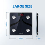 RENPHO Smart Body Composition Scale, Black, 180 kg Capacity