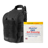 RAPIDSTOP Medium Bleed Control with QUIKCLOT EMS Roll- Tactical 13 x 18 x 8cm