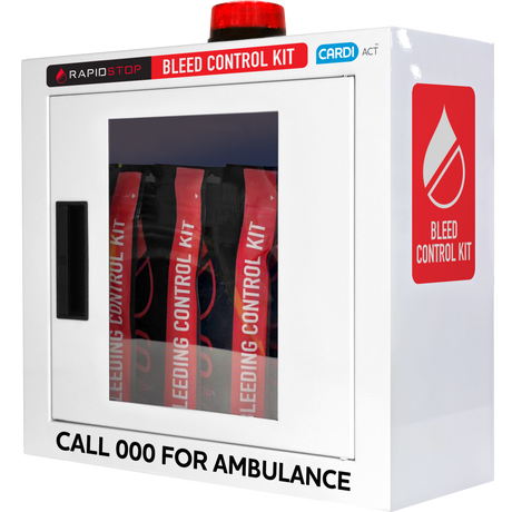 RapidStop Bleeding Control Cabinet 17.3 × 26.4 × 6.4 cm