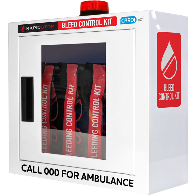 RapidStop Bleeding Control Cabinet 17.3 × 26.4 × 6.4 cm