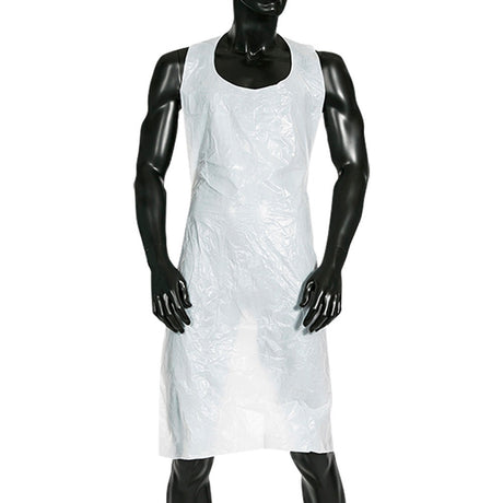 White Aprons Disposable 100/Pk