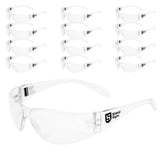 Classic Safety Glasses Clear - 12 Pack
