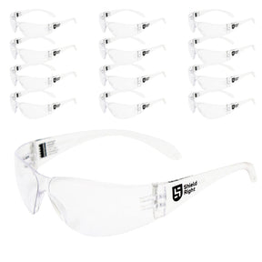 Classic Safety Glasses Clear - 12 Pack