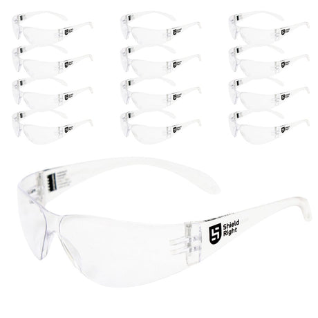 Classic Safety Glasses Clear - 12 Pack