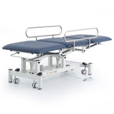 Electric Three-Section Medical Treatment Couch with Side Rails
